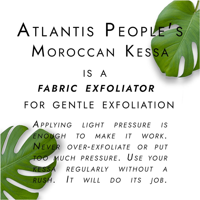 [Australia] - Atlantis People's Moroccan Exfoliating Glove - Body Scrubber & Exfoliating Mitt for Smoother Skin, Exfoliates Dead Skin Cells, Helps Even Skin Tone, Ideal for Self-Tan Removal & Keratosis Pilaris 
