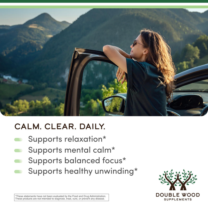 L-Theanine 200mg, Calm, Restful Sleep & Focus, 60 Capsules | Calm & Stress Relief, Restful Sleep Support, Calm Focus Without Jitters, Non-GMO, Third-Party Tested 60 Count (Pack of 1)