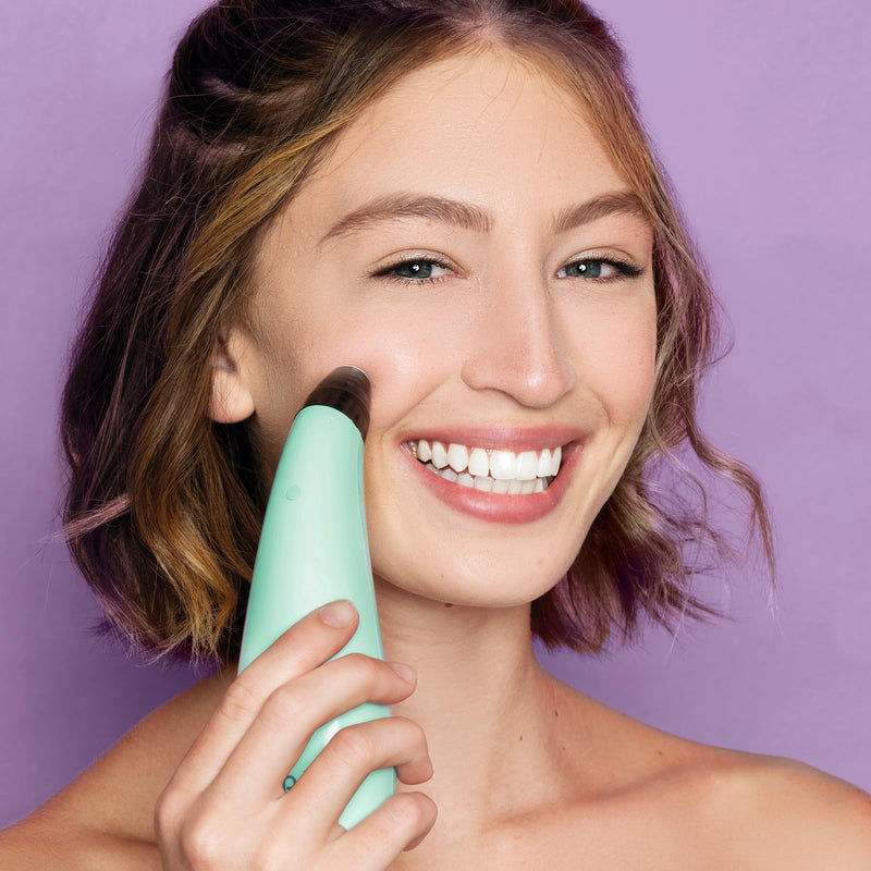 Spa Sciences MIO Diamond Microdermabrasion Blackhead Remover, Pore Suction Tool–Rechargeable-Dermatologist Recommended Skin Resurfacing System for Anti-Aging-Exfoliator for Acne Scars/Wrinkles (Mint) Mint