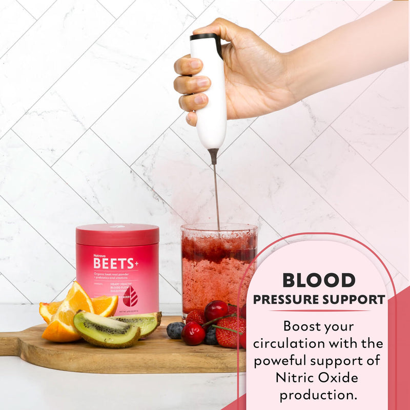 [Australia] - Beets+ Organic Beet Root Powder Blend Fortified with Vitamins & Prebiotics for Heart Healthy Energy & Nitric Oxide Production 