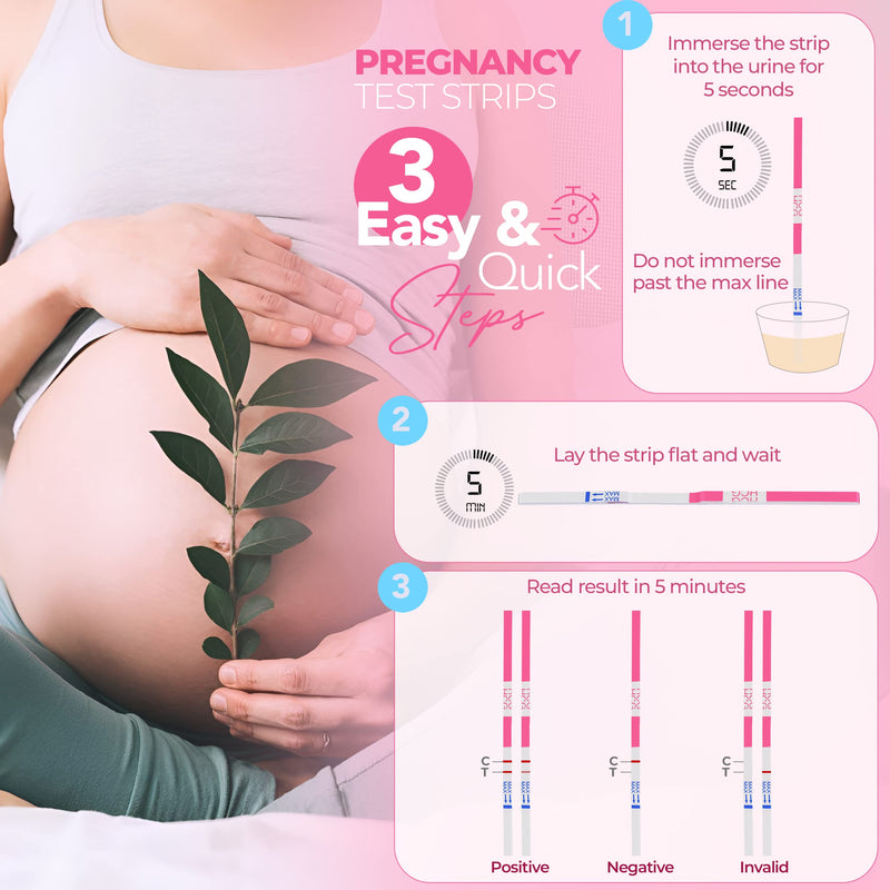 [Australia] - Clinical Guard Ovulation and Pregnancy Test Strips - 40 Ovulation Test Strips and 10 Pregnancy Test Strips, Ovulation Kit, Lh Test Strips, Ovulation Tests, Hcg Test Strips, Fertility Test for Women 50 Count (Pack of 1) 