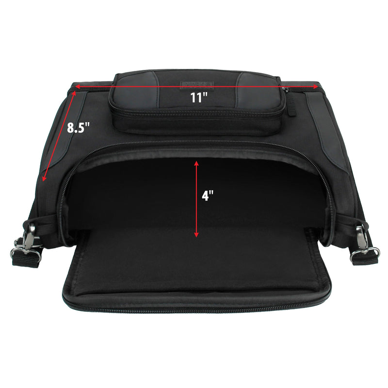 [Australia] - USA Gear Massage Gun Carrying Case - Massage Gun Case with Water Resistant Exterior, Customizable Interior Compatible with Theragun Prime Plus, Hyperice Hypervolt, Theragun Pro & More Black 