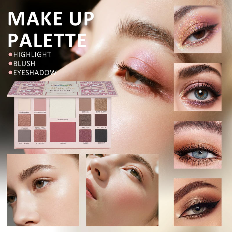 [Australia] - Makeup Set for Teens Women Makeup Kit for Women Full Kit Eyeshadow Foundation Makeup Gift Set for Teen Girls Christmas Makeup Kits for Teens Teenagers 14-16 ZH Blue Medium Makeup 
