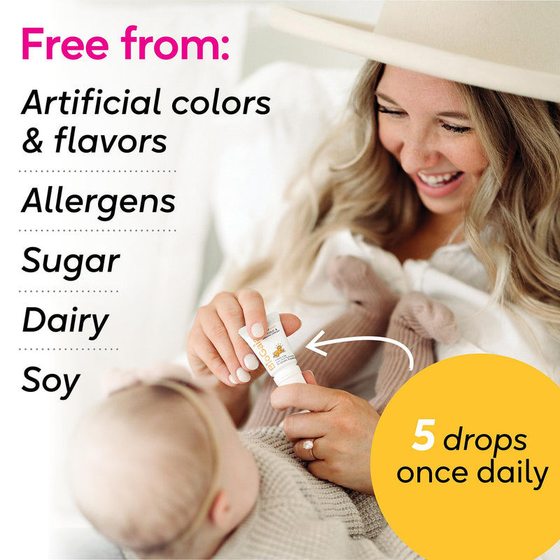 BioGaia Baby Probiotic Drops + Vitamin D | Colic & Gas Relief | 50 Servings | Pediatrician-recommended | Ease Crying, Fussing, Colic, Gas, Spit-ups & Occasional Constipation | Safe for Newborns (2-pack) 10mL (Pack of 2)