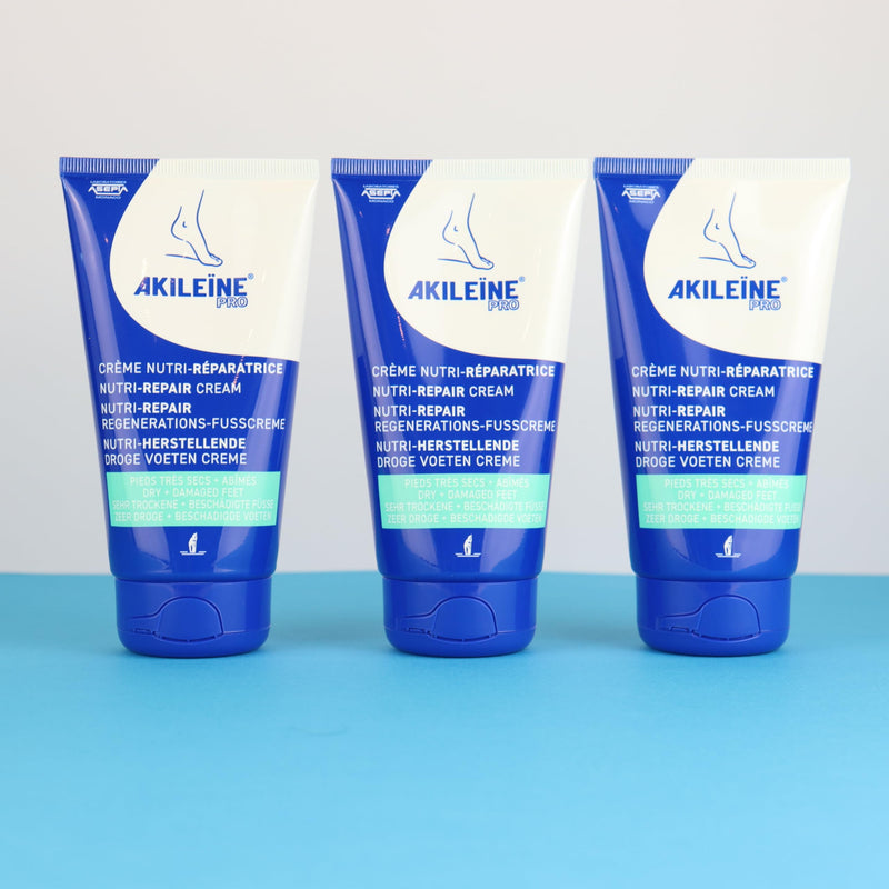 Akileine Nutri-Repair Foot Cream - Ultra-Hydrating Foot Moisturizer Cream for Dry Cracked Heels and Feet, Deep Nourishment For Callus, 24-Hour Moisturization, 5 Fl Oz 5 Fl Oz (Pack of 1)