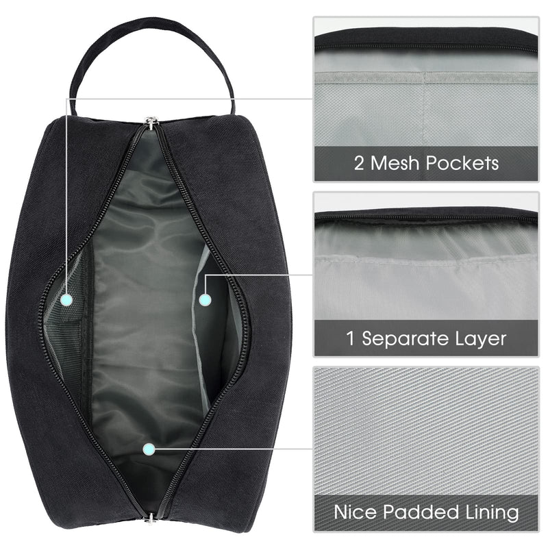 Narwey Foldable Travel Duffel Bag with Travel Toiletry Organizer Traveling Dopp Kit Shaving Bag