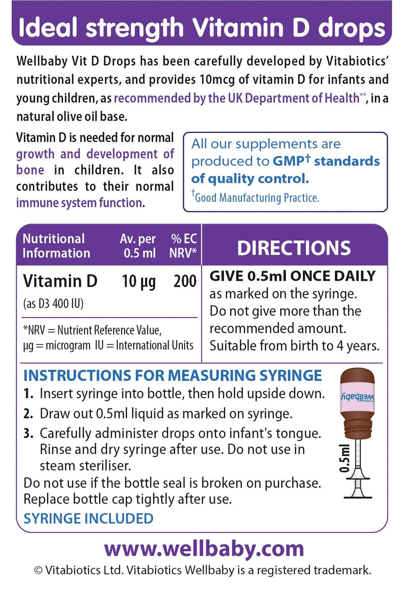 Wellbaby 30 ml Vitamin D Drops