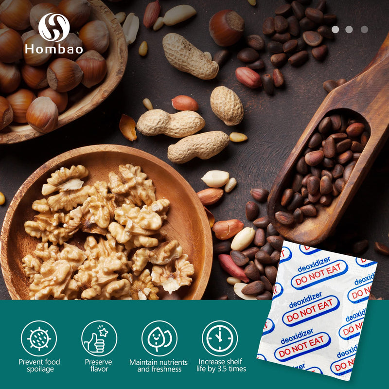 [Australia] - 200 Packs 300CC Oxygen Absorbers for Food Storage, Food Grade Oxygen Absorbers, O2 Absorbers Food Grade, Oxygen Packets for Food Storage (10 Packs x 1 Vacuum Bag), Air Absorbers Packets 300cc(200-Pack) 