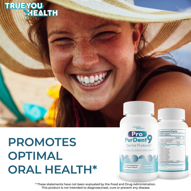 [Australia] - Pro PurDent9 Dental Probiotic - Our Best Dental Probiotics for Teeth and Gums - Mouth Probiotic - Boost Oral Health - Sinus Ear Nose Throat Probiotics - Teeth Supplement - Gum Health Supplements 