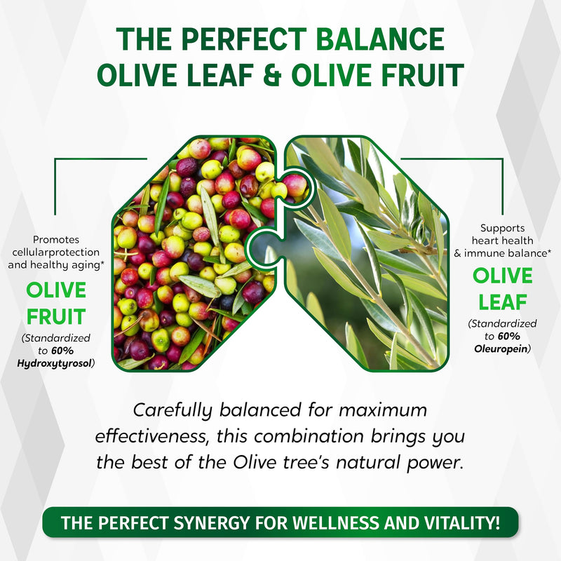 [Australia] - Olive Leaf & Olive Fruit 9,100mg with 60% Oleuropein & 60% Hydroxytyrosol ‚Äì Plus Black Seed Oil & Black Pepper ‚Äì 150 Capsules ‚Äì Made in USA 150 count (Pack of 1) 
