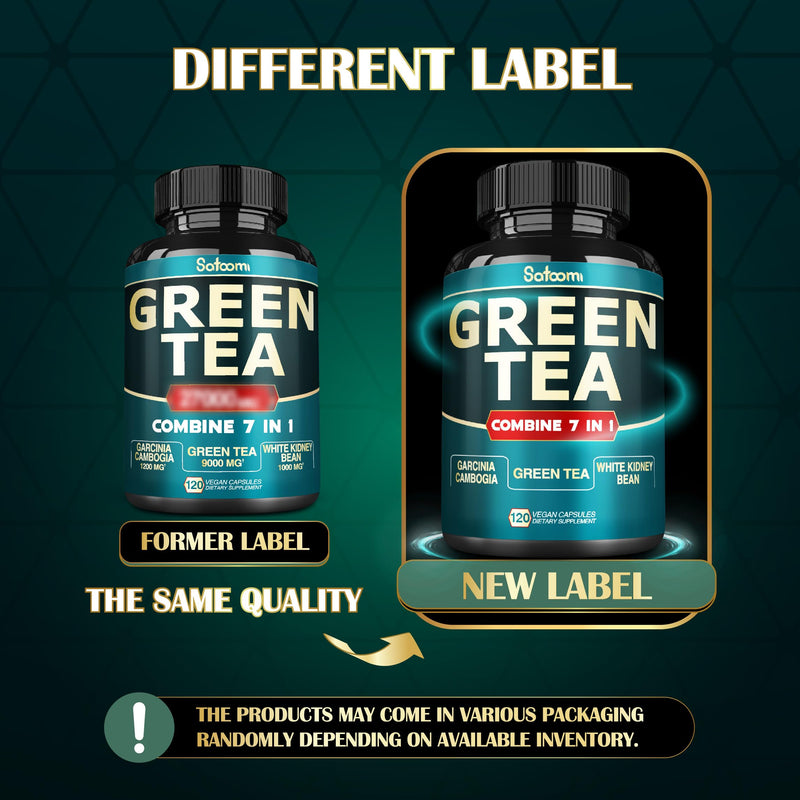 [Australia] - 13x Green Tea Extract Capsules 13200mg per Serving with Garcinia Cambogia, Kidney Bean, Raspberry, Grape Seed, Gymnema & Forskohlii - Support Body Management, Mind & Immunity System - 120 Capsules Green Tea - 13200mg 