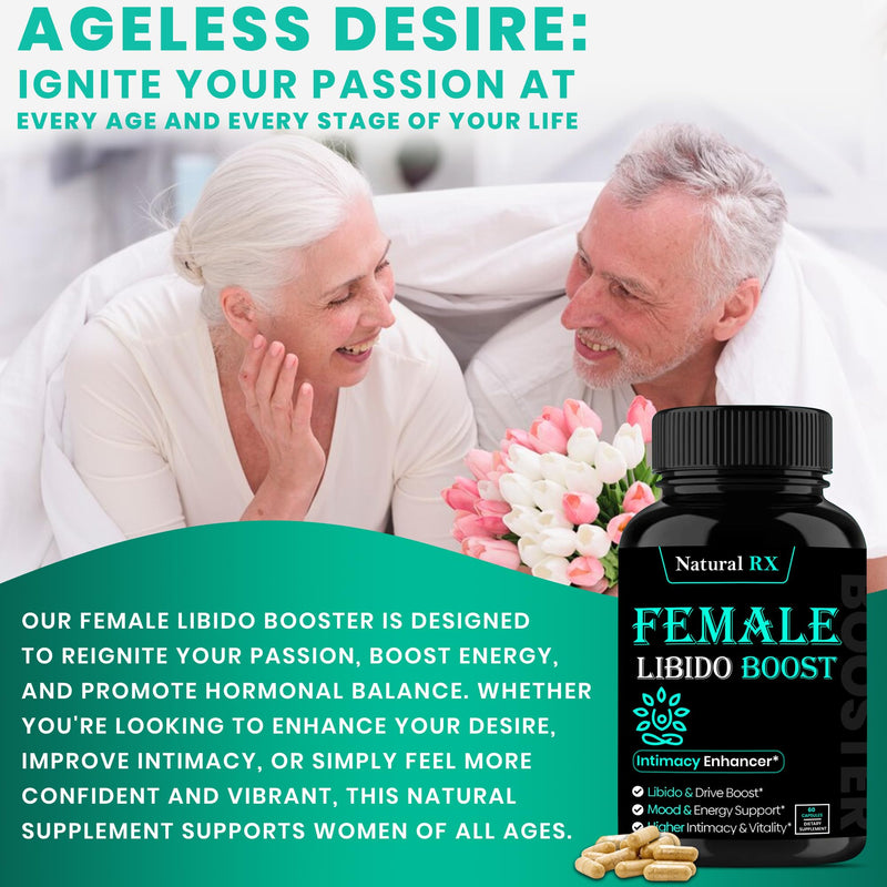 [Australia] - Fast Acting Female Libido Booster | Female Enhancement, Natural Lubrication, Long Lasting, Hormonal Balance | High Intimacy, Increases Drive and Mood with Maca Root, Ginseng, Tribulus, Gingko| 