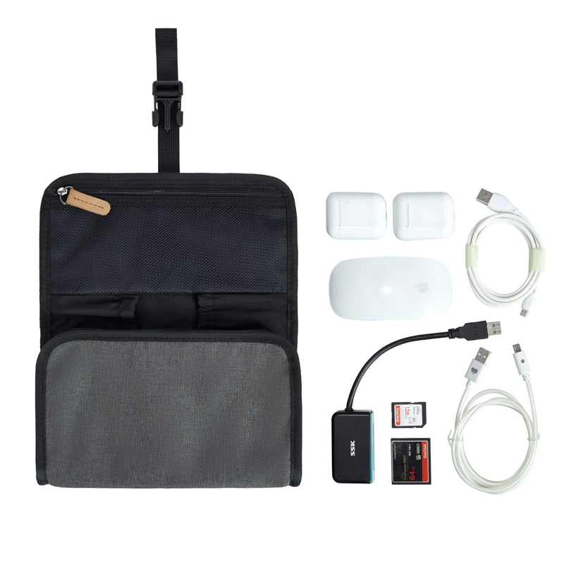Travelon Transit Tech Organizer Slate 9’W X 10.5”H X 1.5”D