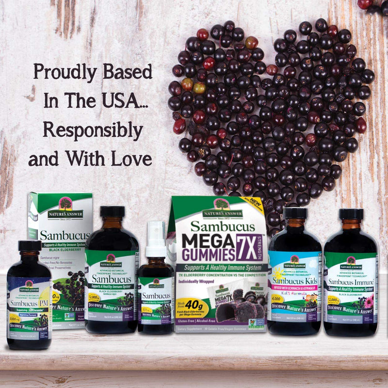 Nature's Answer Kids Sambucus Chewables 3200 mg, 45 Tablets - Black Elderberry with Vitamin C and Zinc - Great Tasting Immune System Support - Vegan, Gluten Free | Black Elderberry with Vitamin C and Zinc, Great Tasting Immune System Support, Vegan, Gl...
