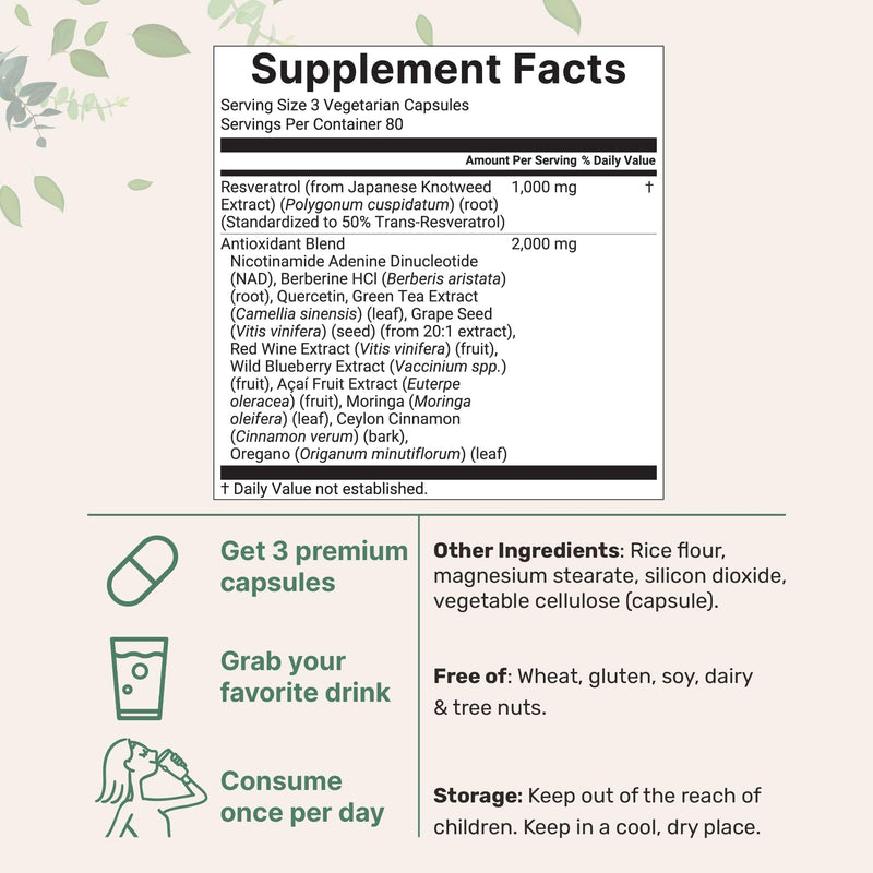Micro Ingredients Vitamin D3 5,000iu + K2 100mcg Softgels & Resveratrol NAD Supplements 3,000mg Veggie Capsules | 2 Pack Bundle | D & K Sunshine Vitamins | Antioxidant Blend with Quercetin & Berberine