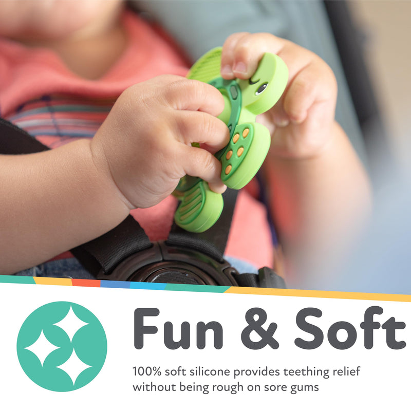 [Australia] - Nuby Teethe N' Pop Sensory Play Teether - Baby Teething Toy - 3+ Months - Turtle Turtle Teethe N' Pop 