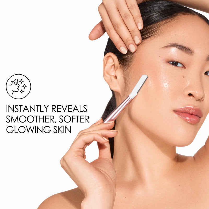 [Australia] - JAPONESQUE - SKINTherapy Dermaplaning Facial Razors - Two Blade Sizes with Interchangeable Handle, Eyebrow Razor, Ultra Sharp Japanese Blades, For Hair Removal, Multipurpose Exfoliating 