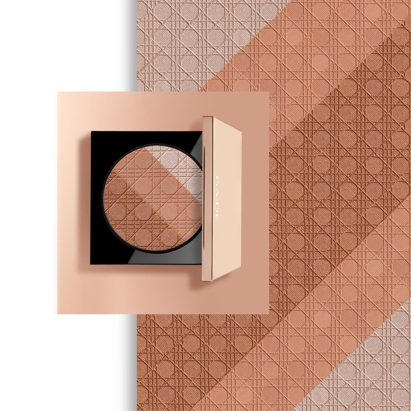 [Australia] - GA-DE Glow FX Natural Face Palette - Blush for Cheeks, Bronzer Powder, and Highlighter Makeup - Enriched with Jojoba Oil - 135 Cool and Cozy - 0.42 oz 512 - Carnelian 