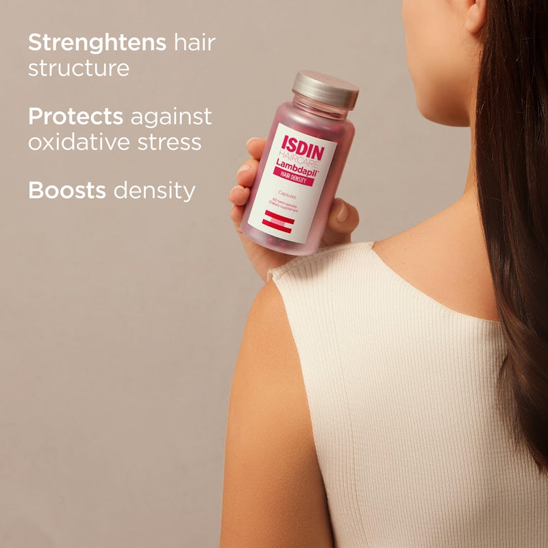 ISDIN Lambdapil Hair Density Supplement for Thinning Hair | Strenghtens Hair Structure, Protects Against Oxidative Stress, Boosts Density, Dermatologist Recommended 60 Count (Pack of 1)
