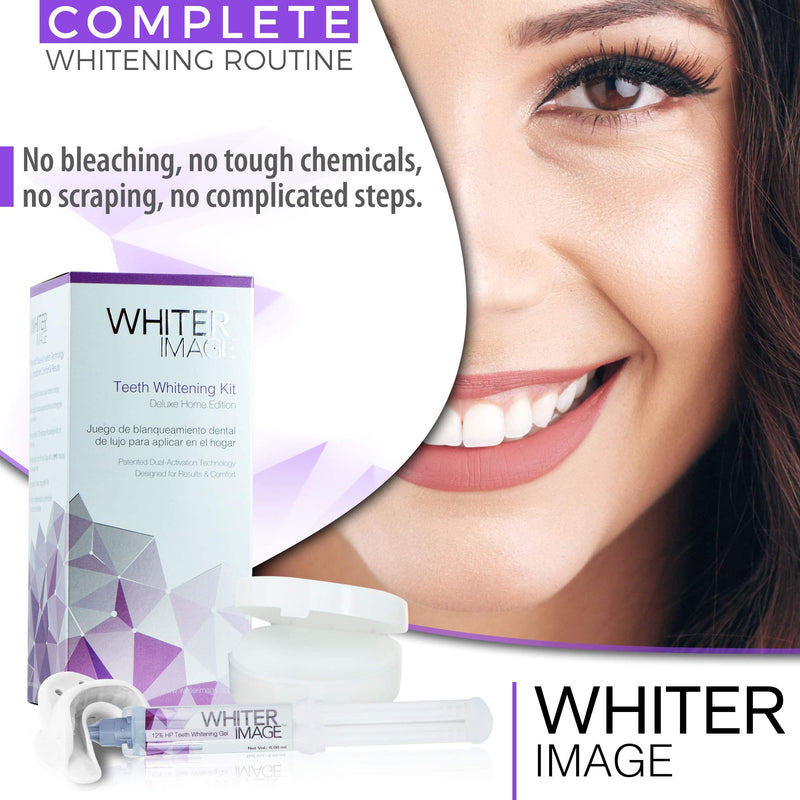 [Australia] - Deluxe Teeth Whitening Kit to Eliminate Teeth Discoloration While Fighting Plaque Bacteria, Teeth Whitening Set for A Stronger Enamel 