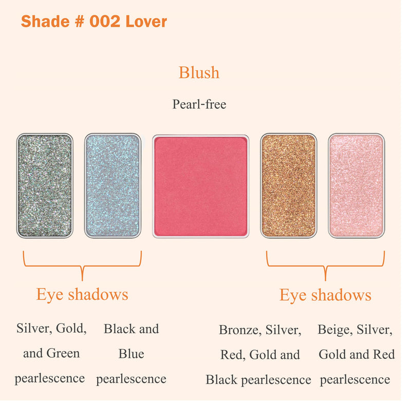 [Australia] - PAUL & JOE Makeup Eyeshadow Palette - Summer Collection - Limited Edition - Original Case Logo with Gipsy’s Face - Includes Four Eye Colors and One Blush Color - 002 Lover - 0.63 oz 