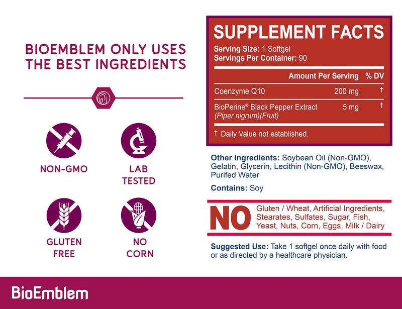 BioEmblem Vitamin D3 K2 Capsules CoQ10