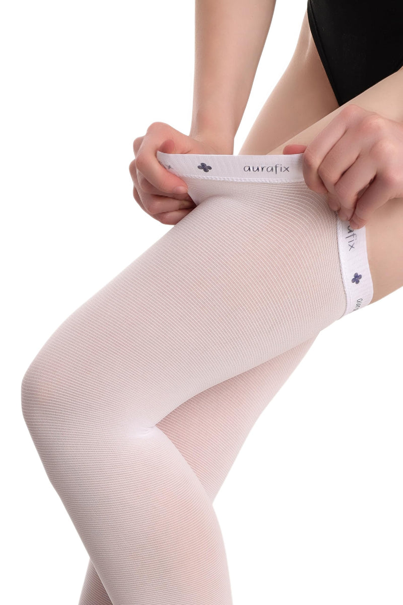 [Australia] - Thigh High Anti Embolism Compression Stockings for Women Men-Socks-Medical Post Surgery Compression Garment-Ted Hose-15-20 mmHg Compression Support Antiembolic Toe Hole Medium 