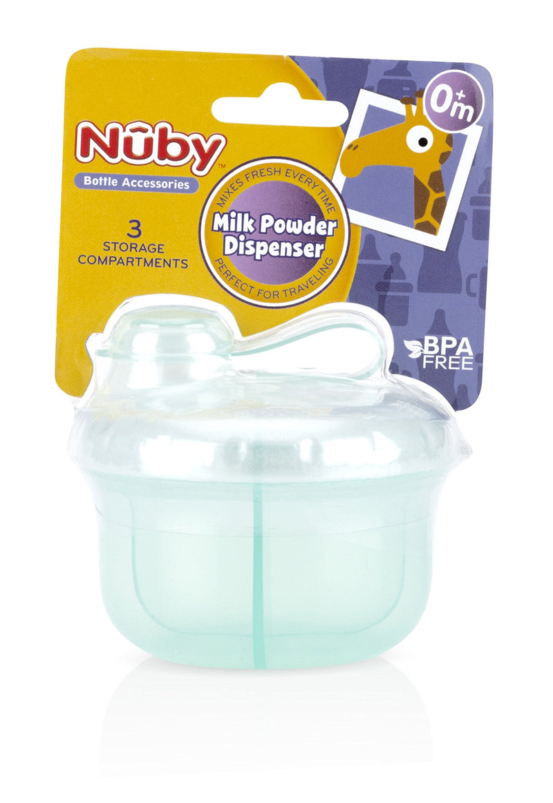 Nuby Milk Powder Dispenser, Colors May Vary, 3 Compartments