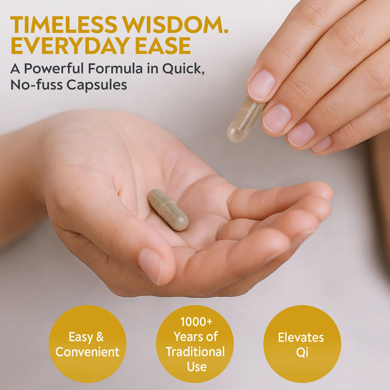 [Australia] - D‚ÄôAO Labs - Bu Zhong Yi Qi Tang - Ginseng and Astragalus Combination - Herbal Capsules. 100 Capsules. 