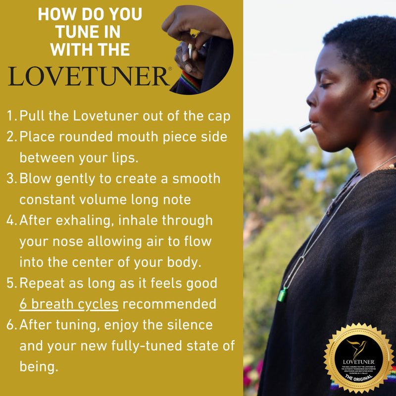 [Australia] - LOVETUNER Breathing & Meditation Tuning Necklace 528 Hz Whistle | 528 Hz Solfeggio Frequency | Breathwork Necklace Mindfulness Device for Anxiety & Stress Relief through Sound Healing Ball Chain Bronze 