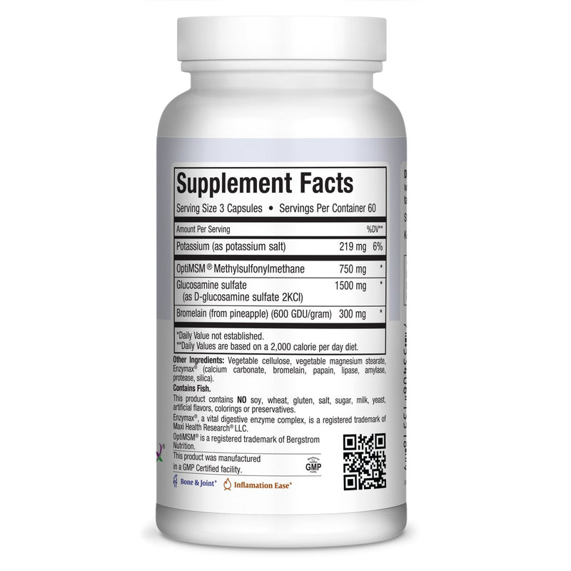 [Australia] - Maxi Health Super Glucosamine Complex - Joint Formula - with MSM - 180 Capsules - Kosher 