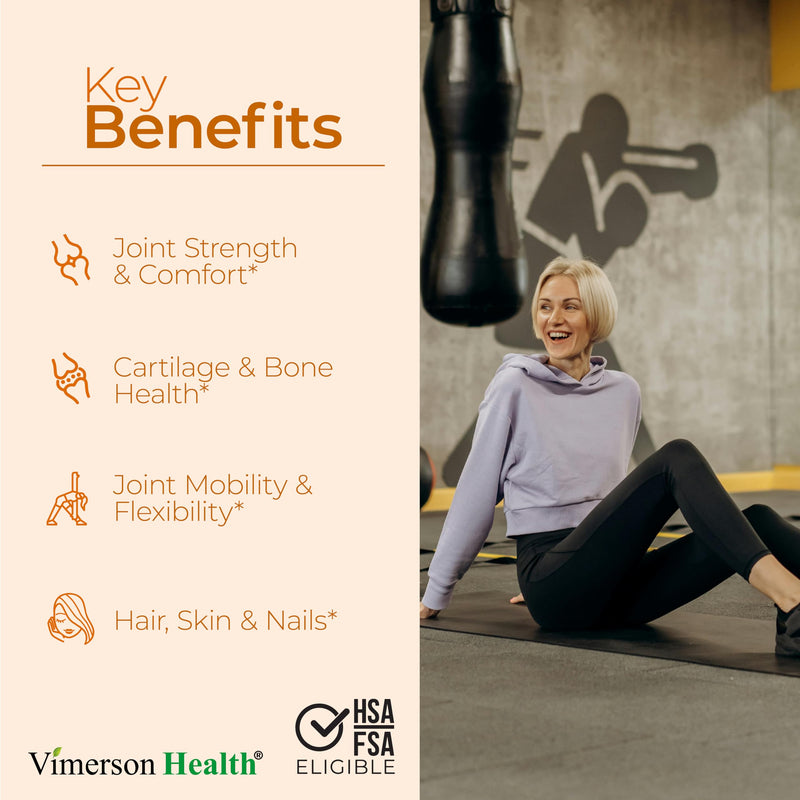 [Australia] - Glucosamine Chondroitin with Vitamin D, Boswellia, Bromelain - Joint Supplement for Women & Men ‚Äì Supports Bone Health, Mobility & Comfort - Joint Support Supplement with Vit D - FSA Eligible 120 Tabs 120 Count (Pack of 1) 