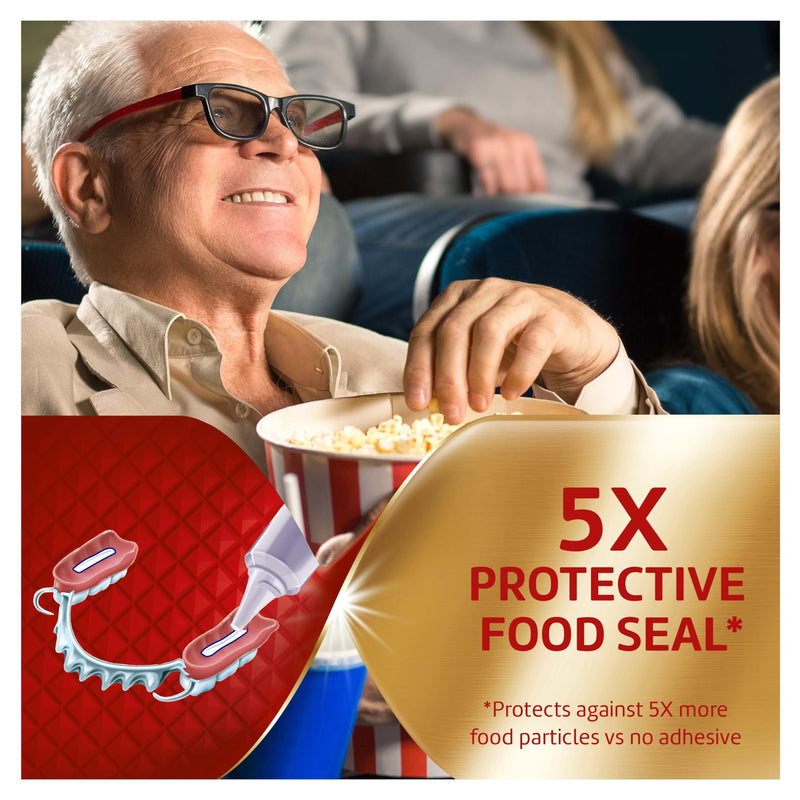 [Australia] - Super Poligrip Power Max Power Hold plus Seal Denture Adhesive Cream, Denture Cream for Secure Hold and Food Seal, Flavor Free - 2.2 oz (Pack of 4) 