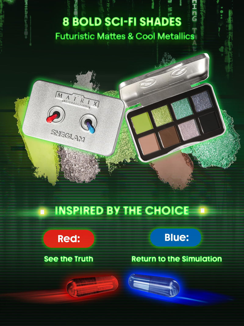 [Australia] - SHEGLAM The Matrix Collection Set All in One Makeup Kit Includes Eyeshadow PaletteLip Balm Highlighter Lip Gloss Blush Make Up Gift Set for Women 