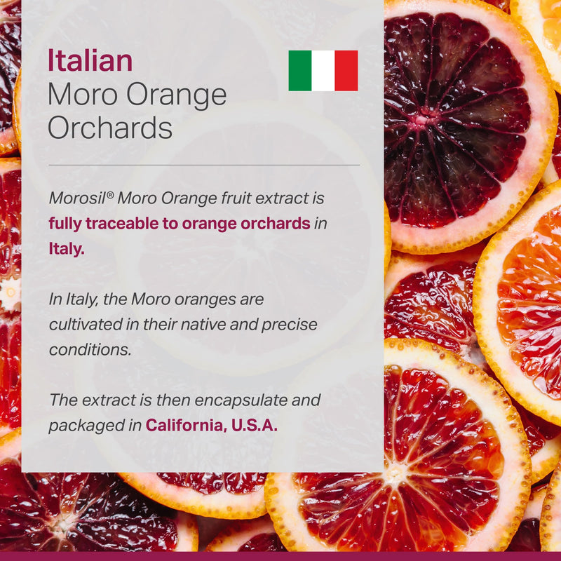 [Australia] - Anew Vita„Ö§Morosil: Antioxidant & Nutrition Supplement for Men & Women | Wellness & Vitality | Moro Red Orange | Non-GMO, Gluten Free, 60 Vegetable Capsules | Made in USA 