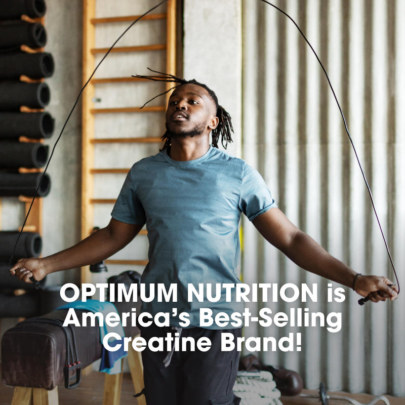 Optimum Nutrition Creatine, Micronized Creatine Monohydrate Powder, Supports Strength & Recovery, Banned Substance Tested, Unflavored, 5 g per Serving, 120 Servings | 5g Micronized Creatine Monohydrate Powder Per Serving, Supports Muscle Strength & Pow...