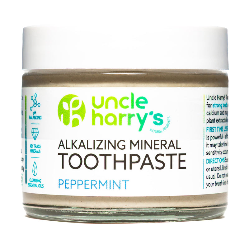 [Australia] - Uncle Harry's Peppermint Remineralizing Toothpaste | Natural Whitening Tooth Paste Freshens Breath & Promotes Enamel | Vegan Fluoride Free Toothpaste (2 Pack) Pack of 2 