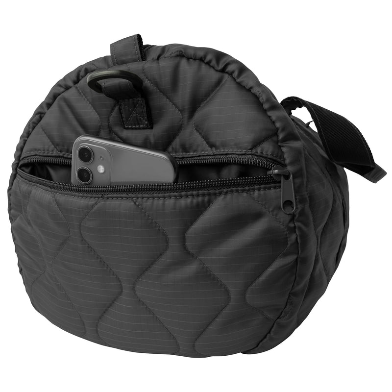 Rothco Lightweight Woobie Duffle Bag – Quilted Casual Travel Gym Clothing Overnight Bag One Size Black