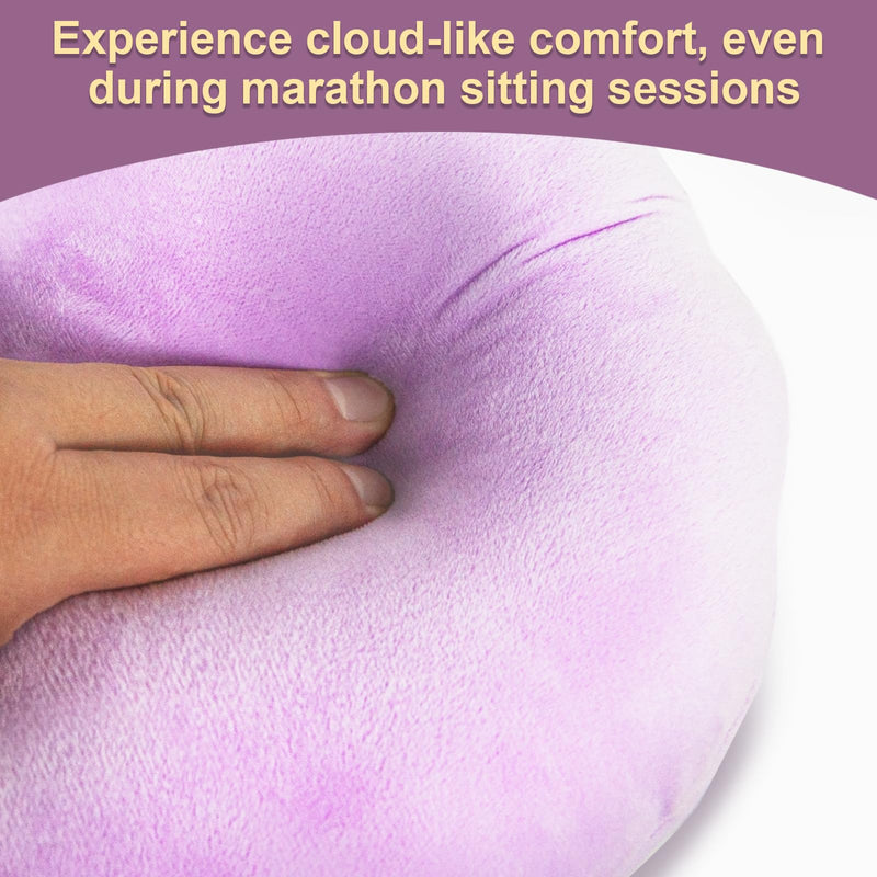 [Australia] - Donut Pillow for Tailbone Pain Relief - Tailbone Pain Relief Cushion for Office Chair, Wheelchair & Travel - Post-Surgery, Pregnancy & Bed Sore Prevention, Breathable Anti-Decubitus Seat Pad（Pink） Pink 