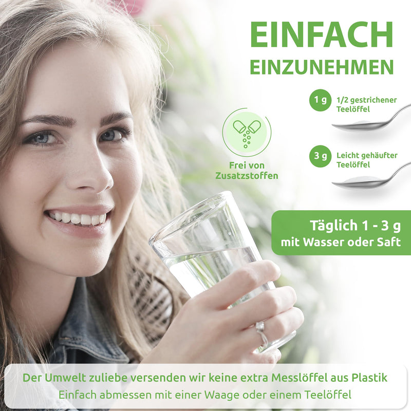 [Australia] - Taurine powder 1 kg 100% vegan and pure without additives! 1000g pure taurine without magnesium stearate - Bio Protect BV premium dietary supplement 