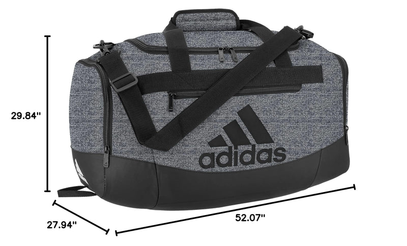 adidas Unisex Defender 4.0 Gym Duffel Bag for Men and Women Jersey Onix Grey/Black