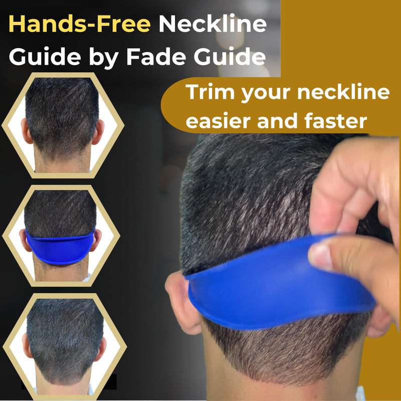 and Neckline Shaving Template | Curved Silicone Band | Great for Creating Skin Fade Guidelines for DIY Haircuts | Fade Haircut Guide for Hair Clippers