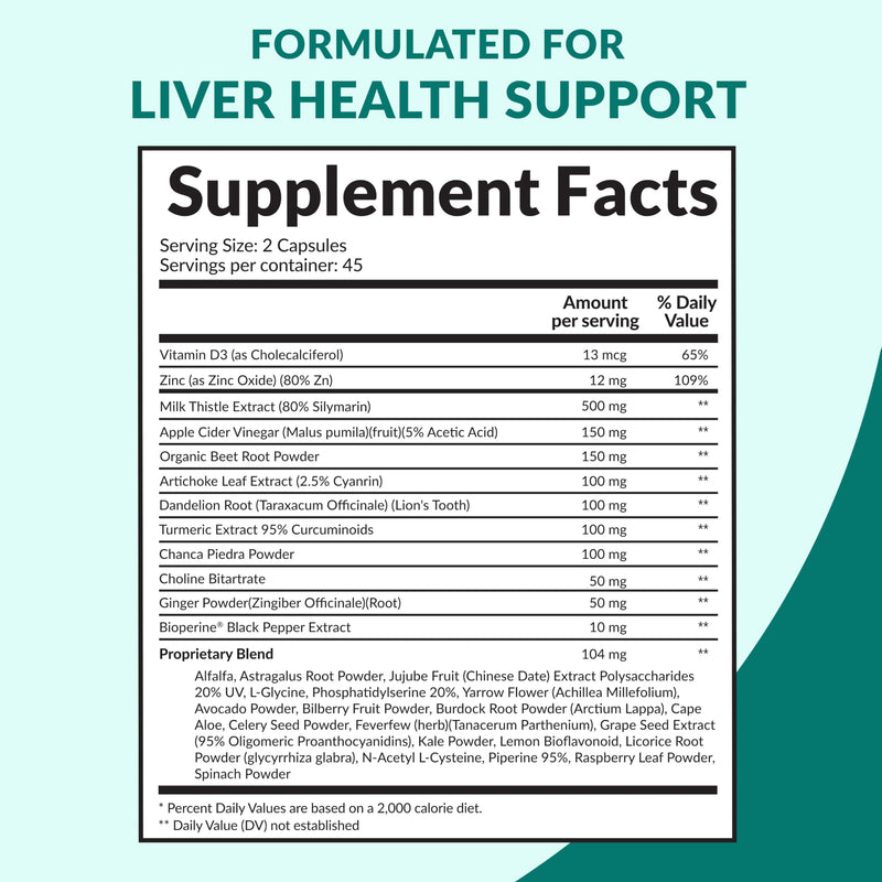 Calcium D3 K2 B12 (1pk) and Liver Support (1pk) Supplement Bundle - Potent Vitamins for Bone, Heart, Liver Function, & Immune Support - Non-GMO, Vegan, Gluten-Free