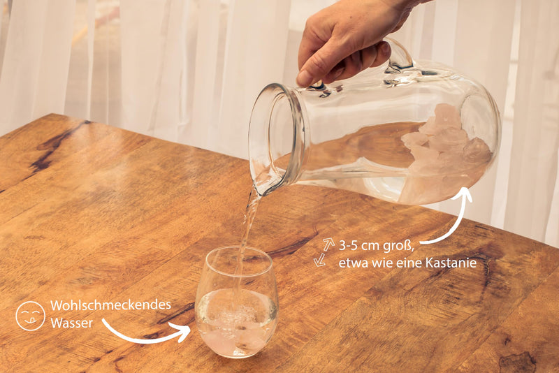 [Australia] - Rose quartz water stones | 100% natural raw stones | 300g Lebensquelle Plus 