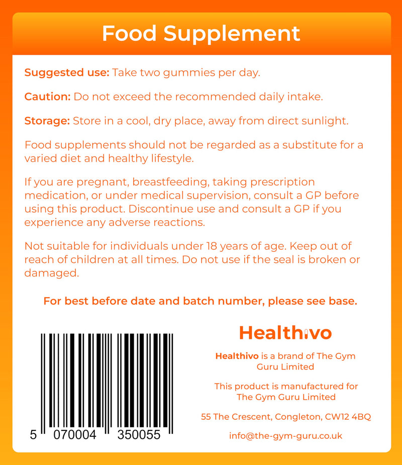 Multivitamin Gummies Women & Men, 60 Vegan Gummies, Sugar Free | Adult Multivitamin Gummies, 15-in-1 Multivitamins and Minerals, Chewable, Multi Vitamin Gummies Mango Flavour, 1 Month Supply