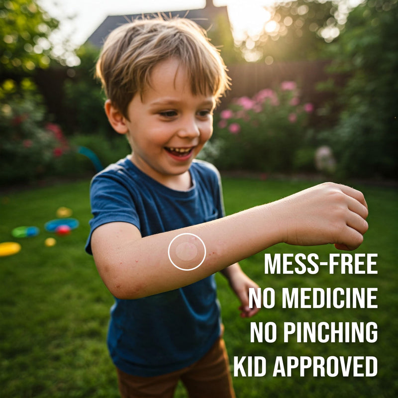 [Australia] - quitch Bug Bite Itch Relief Patch FSA Eligible, Summer Travel Essentials for Kids, Mosquito Bug Bite Thing Alternative, Summer Camp Essentials Itch Relief, Baby hydrocortisone Cream Alternative 36 Count (Pack of 1) 