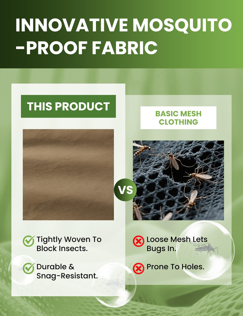 [Australia] - Mosquito Jacket, Durable Bug-Proof Jacket with Adjustable Hood & Pocket, Summer Adventures Mosquito Proof Clothing XX-Large 