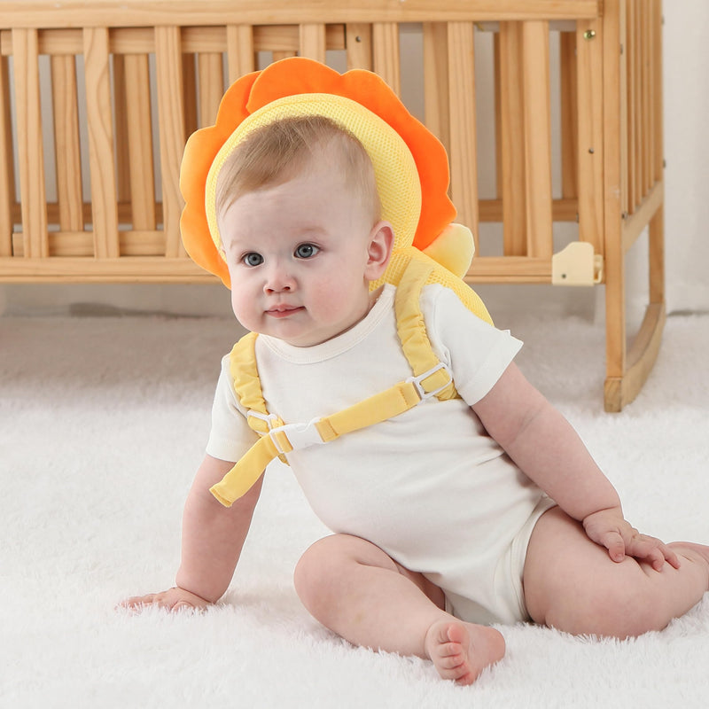 [Australia] - Baby Head Protector Backpack - Soft & Lightweight Head Protection Pillow for Bebe Walking and Crawling Lion 
