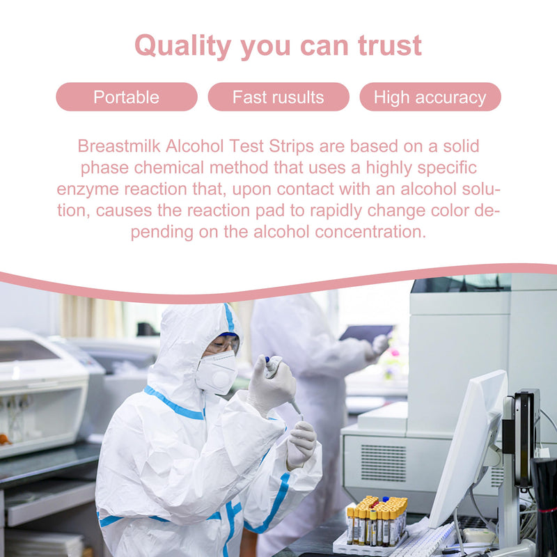 [Australia] - 36Pcs Alcohol Test Strips for Breastmilk, Quick Results in 2 Minutes Breast Milk Alcohol Test Strips for Breastfeeding Moms at Home Holiday Party 