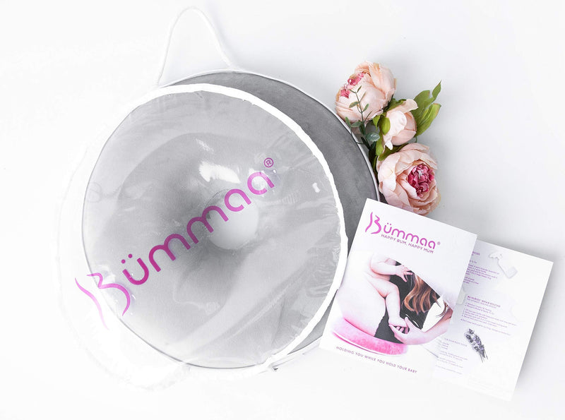 [Australia] - Bümmaa Original Postpartum Pillow | Premium Memory Foam Perineal Pain Relief Sitting Cushion | Hemorrhoids, Episiotomy, Postnatal, Lacerations, Stitches, Breastfeeding Perineum Cushion 
